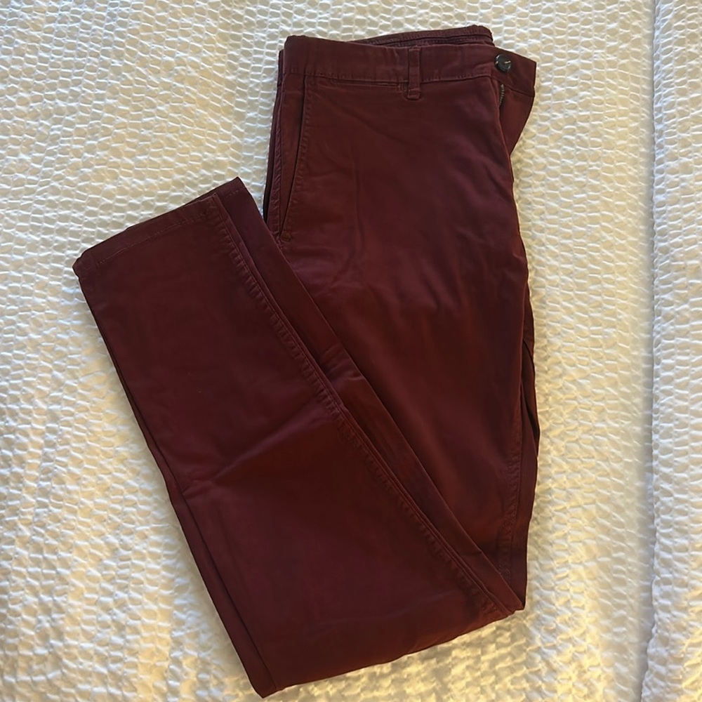 Zara Maroon/Rust Men's Khakis